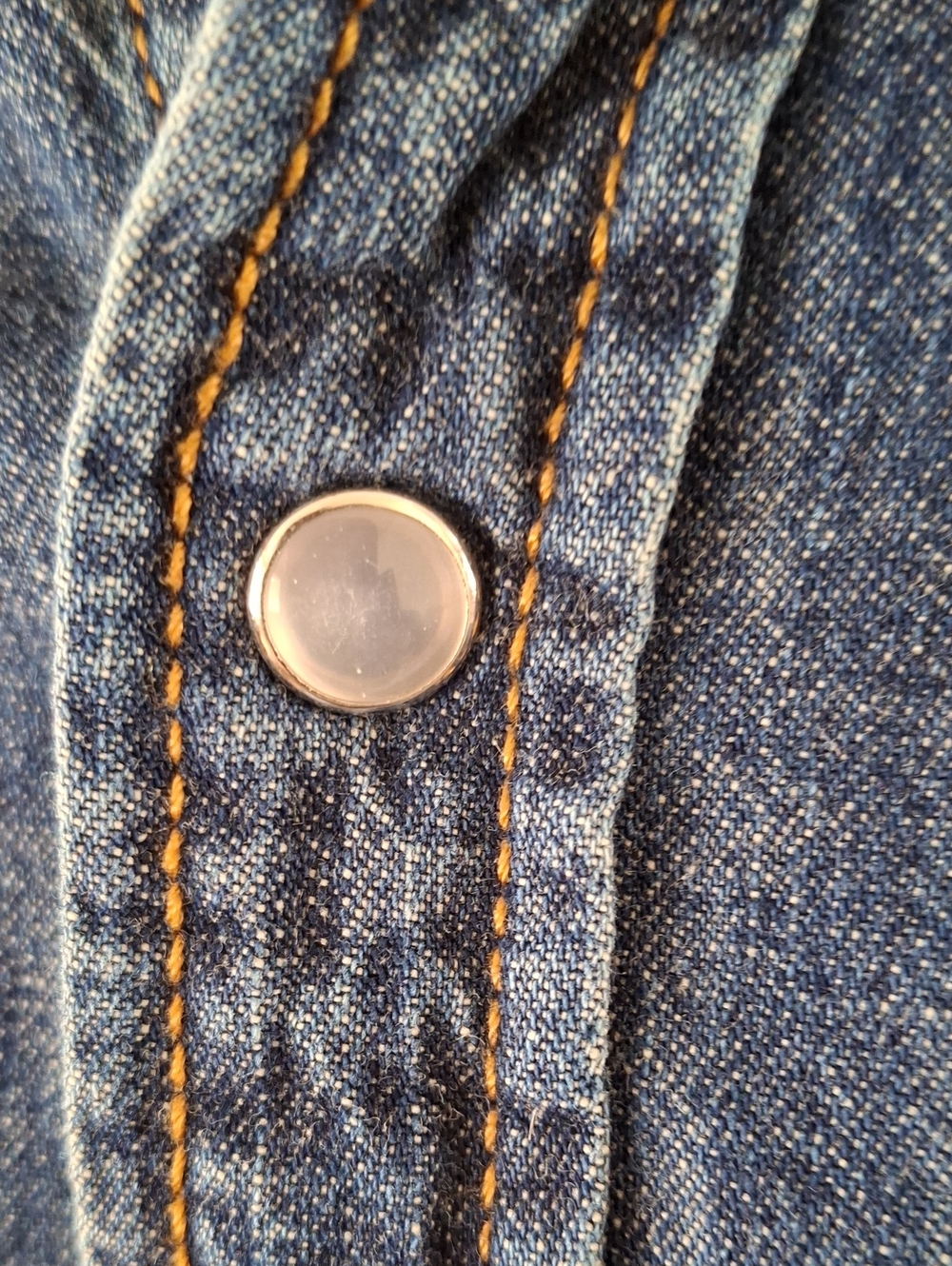 Levi's Denim Western Button Down Shirt - Picture 3 of 7
